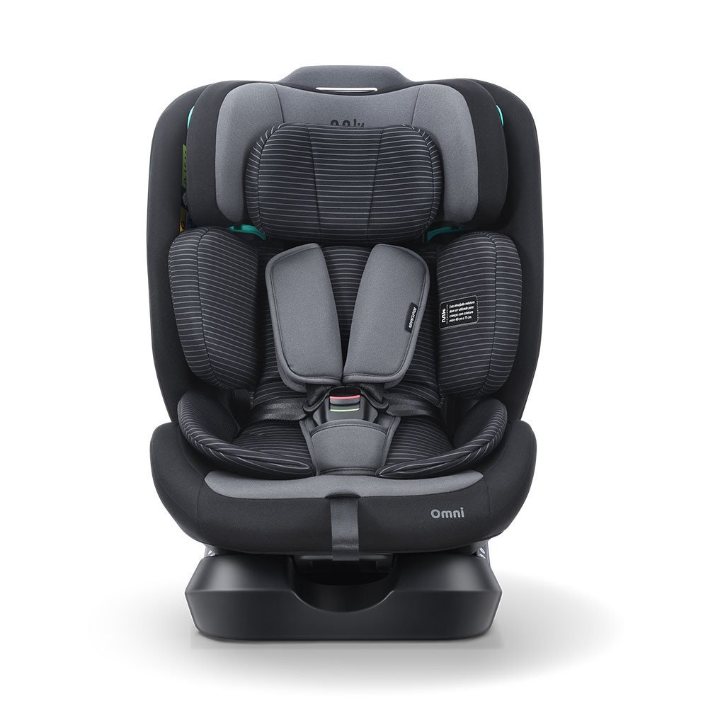 Cadeirinha Infantil para Carro Omni 0-36Kg (40-150cm) Preto e Cinza Multikids - BB712