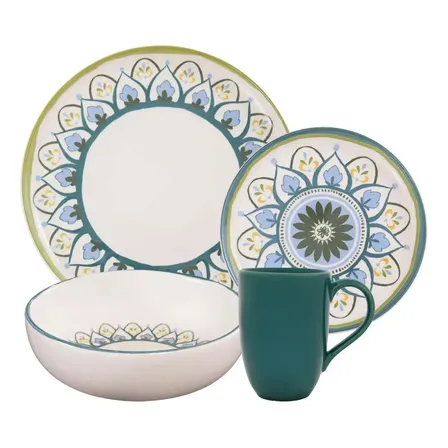 Aparelho De Jantar 16 Peças Flat Nisa Oxford