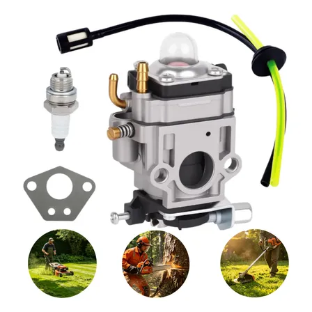 Carburador Roçadeira 43cc 52cc 63cc + Mangueira Junta Vela