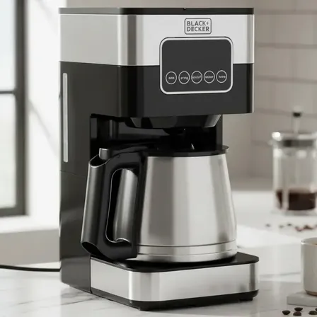 Cafeteira Elétrica em Inox Black+Decker Capacidade 1,5 L CM350G 127