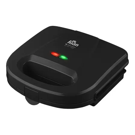 Sanduicheira Grill 2 Em 1 Kian Preta Elétrica 750w Cor Preto,Seu Mixto Quente Ultra Rápido, e Outros Petiscos