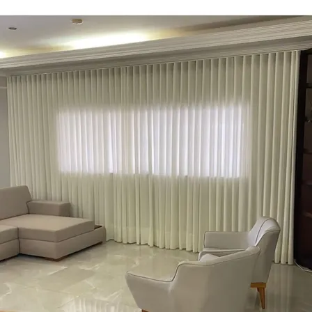 Cortina Gaze De Linho 6m X 2,80m - Trilho Suíço - Promoção