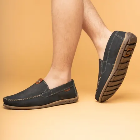 Mocassim Pegada Masculino Clássico 141603 Marinho Liso 40 Br