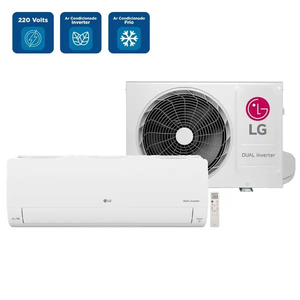 Ar Condicionado Split LG Dual Inverter AI Voice 9000 BTU/h Frio S3-Q09AA31F - 220 Volts