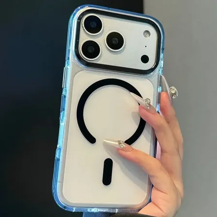 Capa Case Para Absorção De Choque Magnético Iphone17 Pro Max Preto 17promax