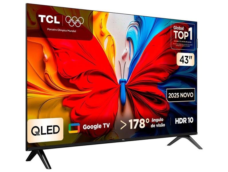 TV 43" TCL Full HD QLED 43S5K Google TV 2 HDMI