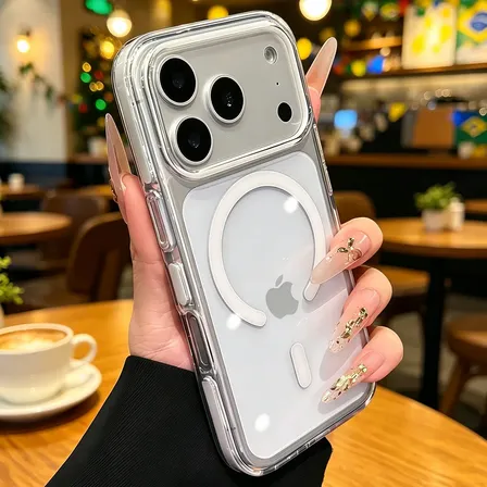Capa Magnética Transparente Celular Para iPhone 17 Pro / Max
