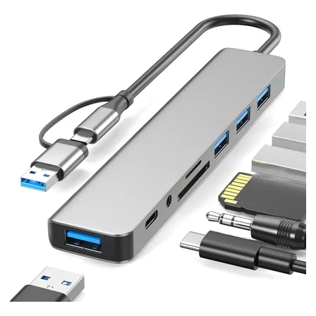 Okut Hub Usb C Cextensor Usb Tipo C Extensor Usb 3 Adaptador Cinza-escuro