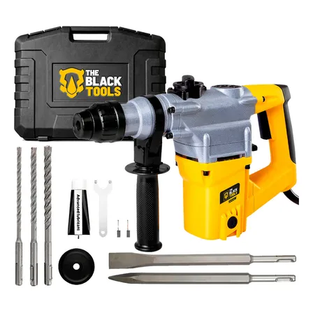 Martelete Combinado Sds-plus 1000w Com Maleta Trm100 The Black Tools