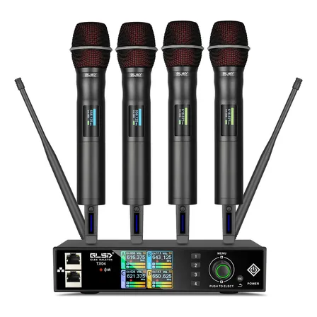 Glsd Microfone Sem Fio De Quatro Canais Tx04 Dinâmicos