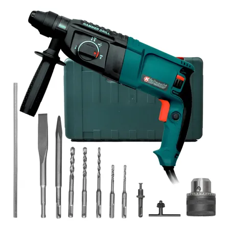 Martelete Perfurador Rompedor 1200w Profissional K Nakasaki Azul 110v