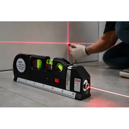 Trena Nivel A Laser Alta Precisão Com Regua Profissional