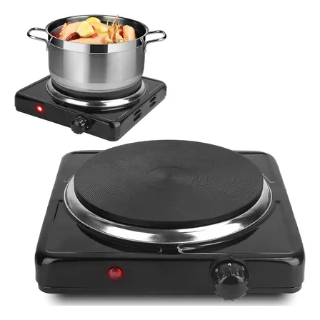 Fogão Elétrico 1 Boca 5 Temp Single Cook Fogareiro 127v 220v Preto 220v