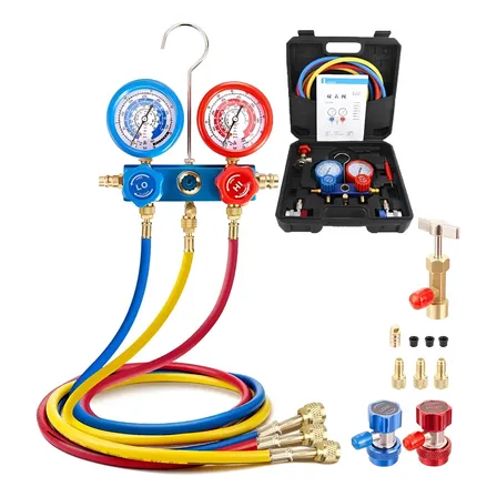 Manômetro Manifold Ar Condicionado Automotivo R134 C/ Maleta