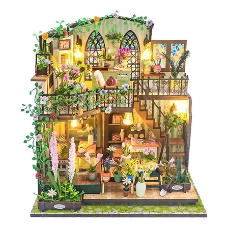 Camewin Kit De Casa Minúscula Diy, Com Móveis E Luzes De Led, Adequado Para Maiores De 14 Anos