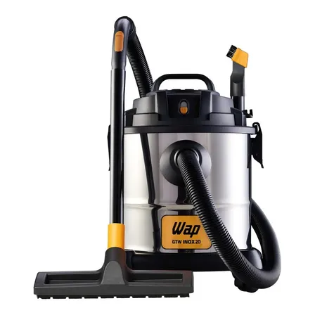 Aspirador Pó e Água WAP GTW Inox 20 com Soprador 1600W 160Mbar 20 Litros
