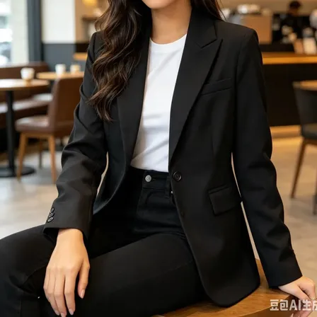 Blazer Feminino Elegante E Versátil Para O Dia A Dia Preto Liso M