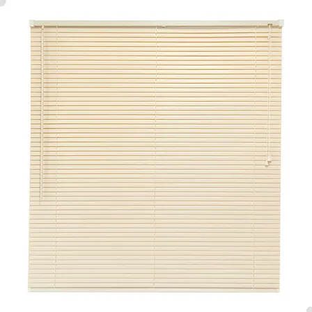 Persiana Horizontal 160x160cm Pvc 25mm Cortina Sala Quarto Cor Bege Águia Spv