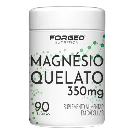 Magnésio Quelato 350mg 90 Cápsulas - Forged Nutrition Sabor Sem sabor