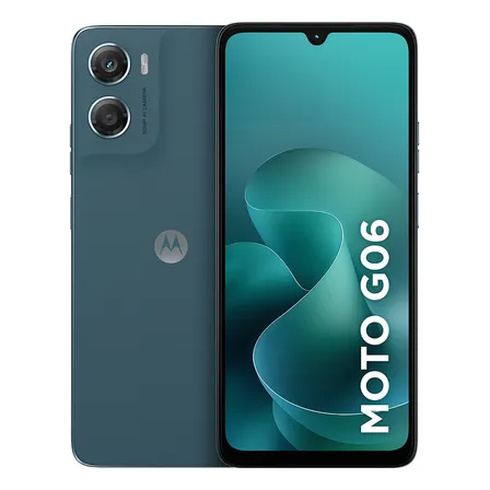 Smartphone Moto G06 Azul 128gb/4ram(+8 Ram Boost), Câmera 50mp,bateria 5200mah,tela 6,9  Azul-marinho