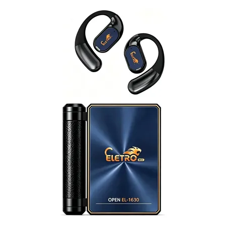Eletro Mex EL-1630 Fones de Ouvido – Fones Bluetooth com Design Dobrável Duplo, Isolamento de Ruído – 145H de Reprodução, Fones Sem Fio Bluetooth 6.0, IPX5 À Prova d’Água e Suor Preto