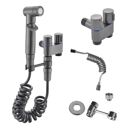 Kit Banheiro Ducha Higiênica Com Registro Duas Saídas 1/2 Mm