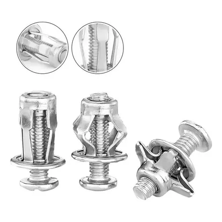 Kit 40 Rebites Tipo Flower Porca Expansao 4x20mm Un