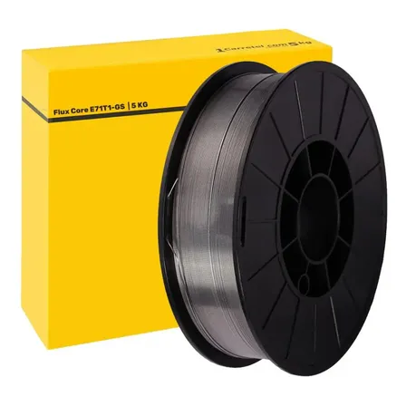 Arame Solda Mig Tubular Uso Sem Gás 0.8mm Flux Core Rolo 5kg