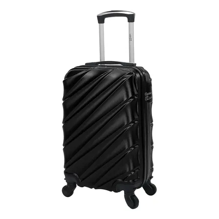 Mala de bordo 10kg ABS Rodas 360° Removíveis Havana Swiss Move Preto
