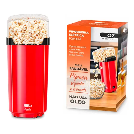 Pipoqueira Elétrica Portátil Sem Óleo Fritura Ar Quente Vermelho 220v 220v