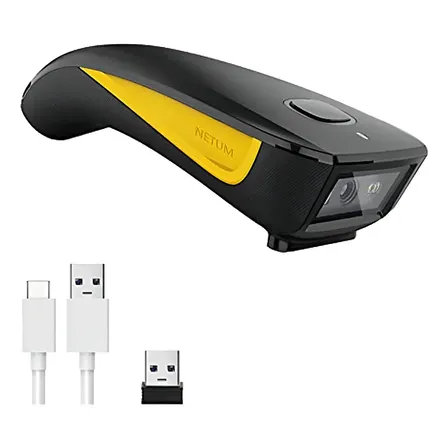 Leitor de Código de Barras Netum C750 2D Bluetooth para PC e POS