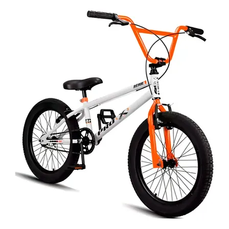 Bicicleta Aro 20 Pro-x Série 1 Bmx Freio V-brake Cor Branca/laranja