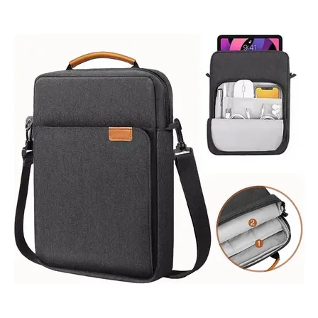 13.3 In Capa Case Bolsa Pasta Para Tablet iPad Air Pro Alça Preto