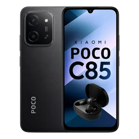 Smartphone Xiaomi Poco C85 256gb 8gb Ram Câmera 50mp + Fone Preto