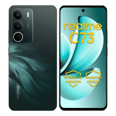 Celular Smartphone Realme C73 256gb 8gb Ram Dual Sim 120hz 6000mAh Verde