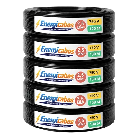 Cabo Flexível  2,5mm Rolo 100m  Unipolar 750v