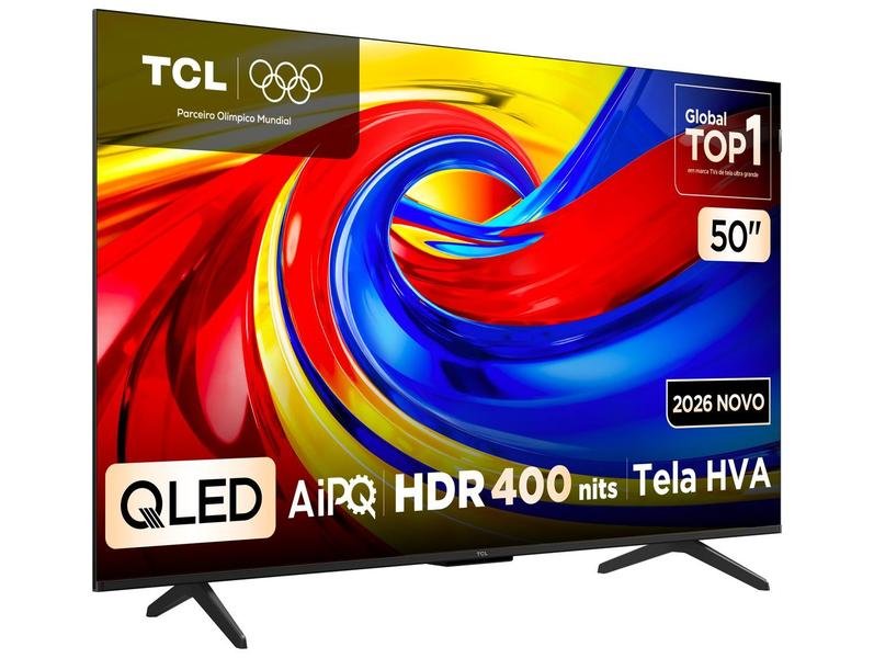 Smart TV 50" TCL 4K UHD QLED 50P7L Google TV 2026