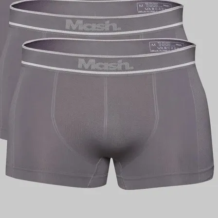 Kit 10 Boxer Mash Masculino Microfibra Sin Costura 711.18 Preto/cinza/branco Gg