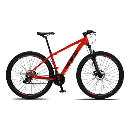 Bicicleta Aro 29 Gts Dexter 24 Marchas Freio A Disco Cor Vermelho Ferrari Com Preto Tamanho Do Quadro 19