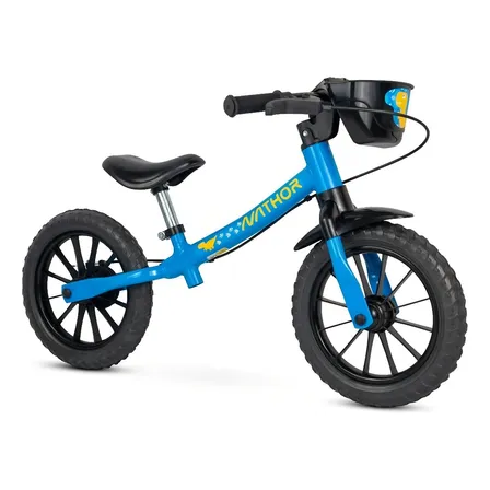 Bicicleta Infantil Equilibrio Sem Pedal Balance Azul Nathor