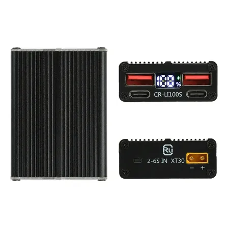 Módulo Carregador Rápido Usb C 100w 2 6s Xt30 With Shell