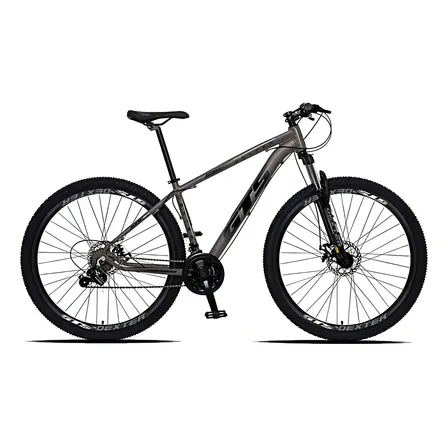 Bicicleta Aro 29 Gts Dexter 24 Marchas Freio A Disco Cor Grafite Com Preto Tamanho Do Quadro 15