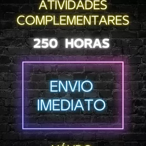+250 HORAS DE ATIVIDADES COMPLEMENTARES - CERTIFICADOS VÁLIDOS
