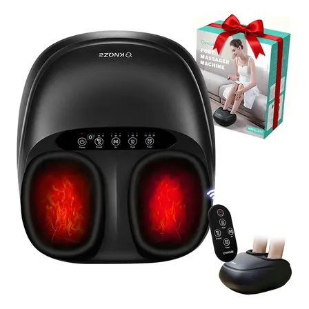 Massageador Para Os Pes Shiatsu Massageador Eletrico Preto
