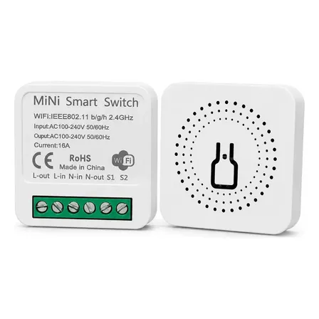 Mini Interruptor Inteligente Wi-fi 16a Tuya Alexa Kit3