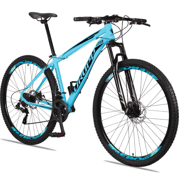 Bicicleta aro 29 Dropp Alumínio 21 Vel Marchas Freios a Disco Aluminum MTB XLT Suspensão - SOUTH BIKE