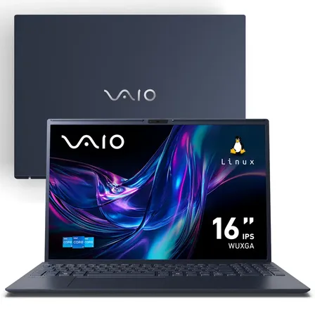 Notebook Vaio Fe16 Intel Core I3-1315u Linux 8gb Ram 256gb Ssd Tela 16 Ips Wuxga Antirreflexo - Cinza Grafite - Vjfe62f11x-b0811h