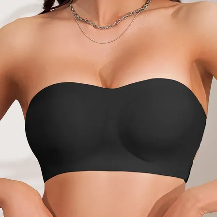 Sutiã Tomara Que Caia Sem Costura Feminino Preto Liso S