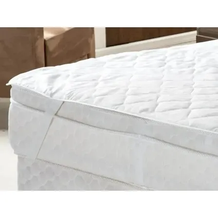 Protetor Colchão Impermeável Queen Size Matelasse Elástico Branco Queen