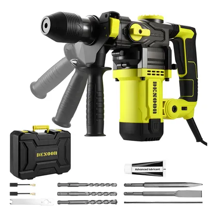 Martelete Perfurador Desoon 1500W SDS Plus 4,5J Concreto Alvenaria